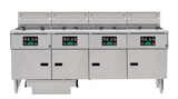 Anets FDAEP414D Platinum Series Electric Fryer with Digital Control 4 Filter Drawer System Drawer Fryers