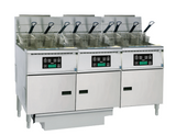 Anets FDAGP375D Platinum 75 Series Gas Fryer with Digital Control 3 Filter Drawer System Drawer Fryers