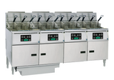 Anets FDAGP475D Platinum 75 Series Gas Fryer with Digital Control 4 Filter Drawer System Drawer Fryers