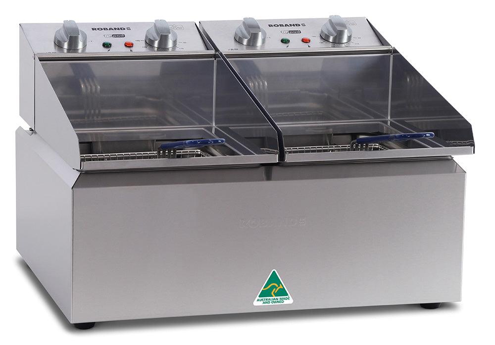Roband FR28 Frypod Double Pan Countertop Deep Fryer - 2 x 8L