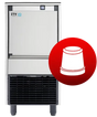 Skope ICE QUEEN IQ85 A | Self-Contained | Granular Ice Maker | Ice Flaker | Commercial Ice Flaker | Ice Maker | with Integral Bin