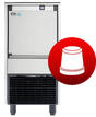 Skope ICE QUEEN IQ50 A | Underbench Dice | Ice Flaker | Commercial Ice Flaker | Ice Maker | with Integral Bin