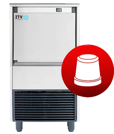 Skope GALA NG45 A DP|Self-Contained | Ice Maker | Ice Cube Maker | Ice Maker with Integral Bin | and Drain Pump
