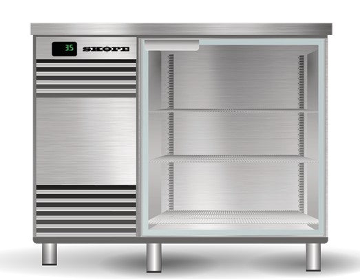 Skope GC.1.GSW-SS | Glass Chiller | 1 Door | Underbench Fridge | BackBar | Glass Chiller