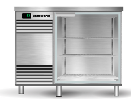 Skope GC.1.GSW.r | Remote | Glass Chiller | 1 Door | Underbench Fridge | BackBar | Glass Chiller
