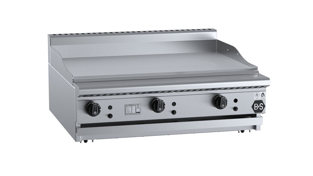 B+S Black Series GRP-9BM Grill Plate 900mm Bench Mounted