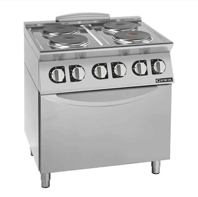 Giorik CE74TET 700 Series 4 X Round Hot Plates Standard Electric Oven Boiling Top Ranges