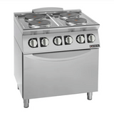 Giorik CE74TET 700 Series 4 X Round Hot Plates Standard Electric Oven Boiling Top Ranges