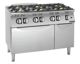 Giorik CG760FT 700 Series 6 Burner Gas Range on Gas Oven Boiling Top Ranges