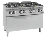 Giorik CG760HT 700 Series 6 Burner Gas Range on Maxi Gas Oven Boiling Top Ranges