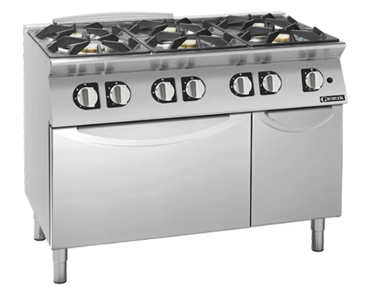 Giorik CG960FT 900 Series 6 Burner Gas Range on Gas Oven Standard Gas Oven