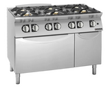 Giorik CG960FT 900 Series 6 Burner Gas Range on Gas Oven Standard Gas Oven