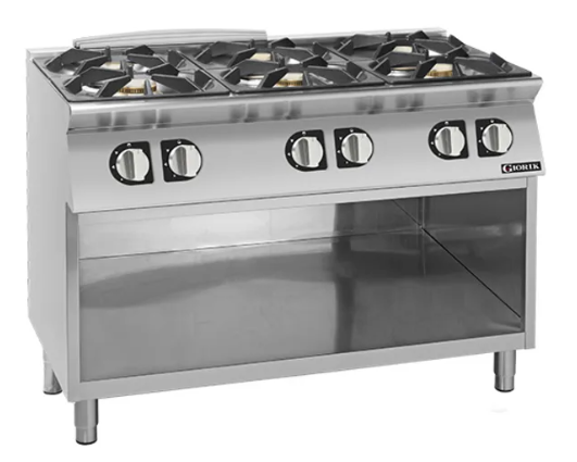 Giorik CG960GT 900 Series 6 Burner On Open Base Gas Boiling Top Boiling Top