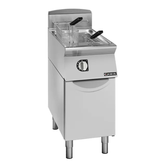 Giorik FG9421PT 900 Series 400mm Wide On Enclosed Base Gas Single Pan 21L Fryer Gas Fryer