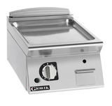 Giorik FLG92TCRXT 900 Series 400mm Wide Countertop Smooth Satin Chrome Plate Gas Frytop