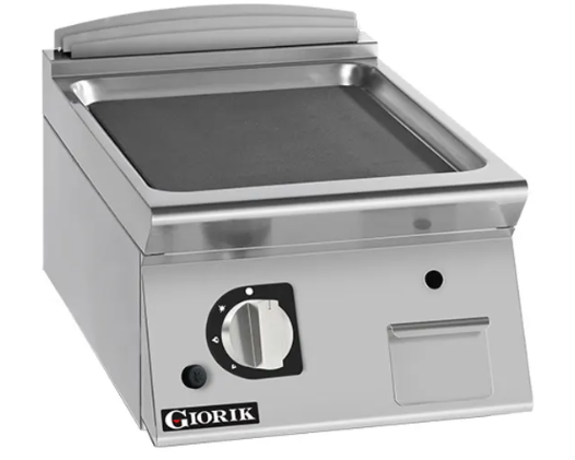 Giorik FLG92TFT 900 Series 400mm Wide Countertop Smooth Mild Steel Gas Frytop