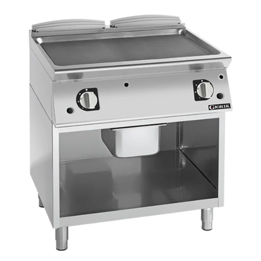 Giorik FLG941GFT 900 Series 800mm Wide On Open Base Smooth Mild Steel Gas Frytop