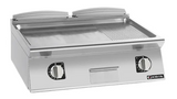 Giorik FME741TCRXT 700 Series 800mm Wide 1/3 Ribbed 2/3 Smooth Satin Chrome Plate Electric Frytop