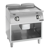Giorik FME941GCRXT 900 Series 800mm Wide On Open Base 1/3 Ribbed 2/3 Smooth Satin Chrome Electric Frytop