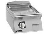 Giorik FRE72TCRXT 700 Series 400mm Wide Ribbed Satin Chrome Electric Frytop