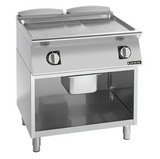 Giorik FRE941GCRXT 900 Series 800mm Wide On Open Base Ribbed Satin Chrome Electric Frytop