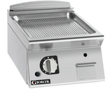 Giorik FRG72TCRXT 700 Series 400mm Wide Ribbed Satin Chrome Gas Frytop
