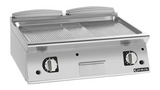 Giorik FRG741TCRXT 700 Series 800mm Wide Ribbed Satin Chrome Gas Frytop