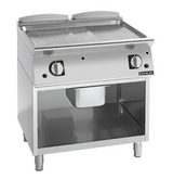 Giorik FRG941GCRXT 900 Series 800mm Wide On Open Base Ribbed Satin Chrome Plate Gas Frytop