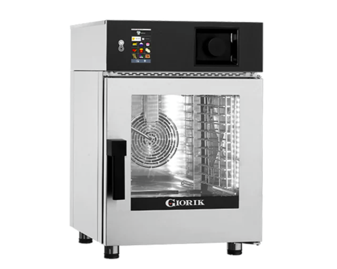Giorik KNM0623WT.L.SF Mini Touch 6 x 2/3 GN Electric Combi Oven with Standard Filter and Left Hand Hinge Door Combi Oven