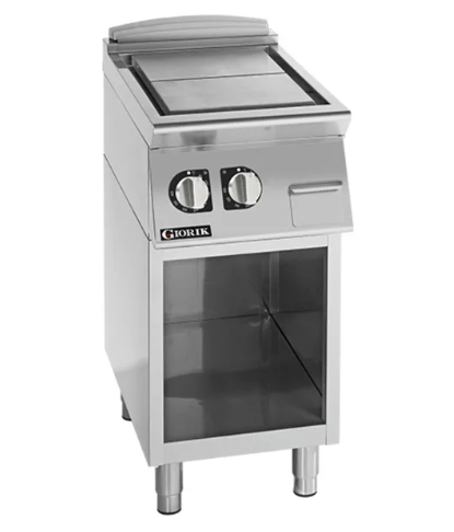 Giorik TE920GT 900 Series 400mm Wide 2x Cooking Zones On Open Base Electric Solid Top