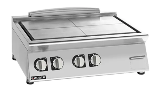 Giorik TE940TT 900 Series 800mm Wide 4x Cooking Zones Countertop Electric Solid Top
