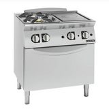 Giorik TG74FTLT 700 Series 800mm Wide Combination Solid Top and 2 Gas Burner on Standard Gas Oven
