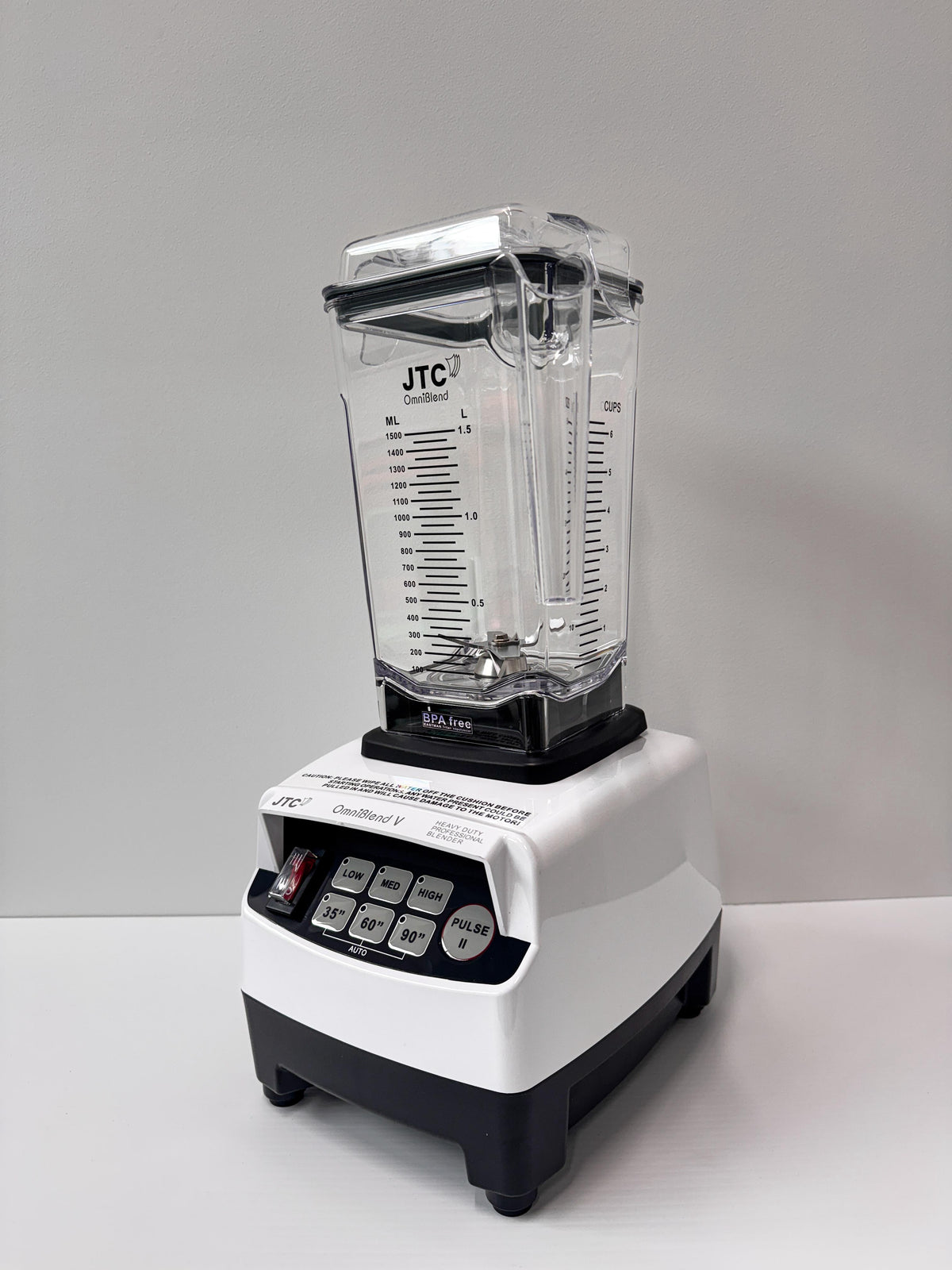 JTC OmniBlend TM 800D 1.5 Litre D Jug with Tamper rod 7 Year Warranty Heavy Duty Blender 3 HP 38,000 RPM