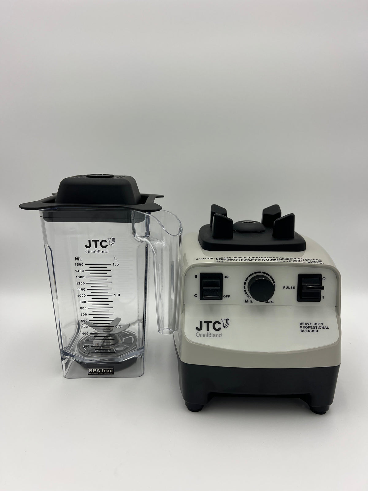JTC OmniBlend TM-767 A - Professional Commercial Heavy Duty Blender with 1.5 Liter BPA-Free Tritan Jug