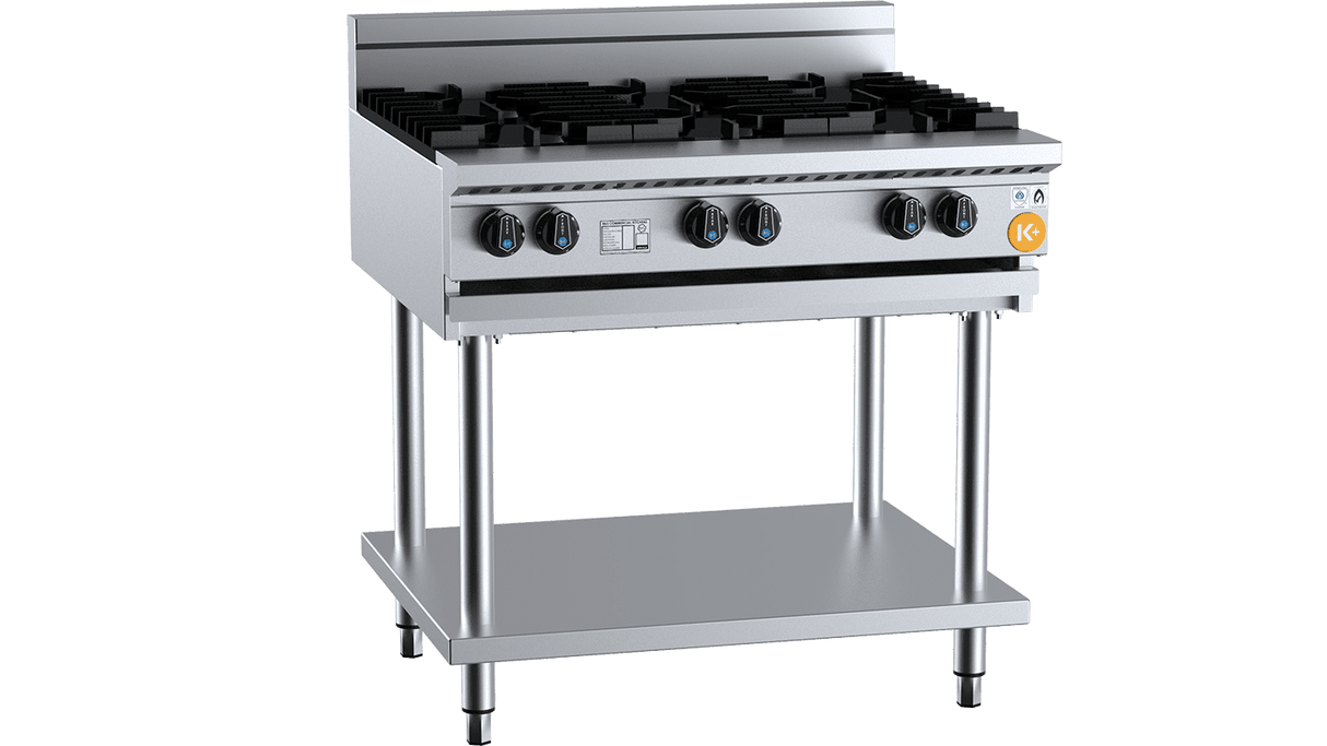 K+ Series KBT-SB6 Six Burner Boiling Top On Stand