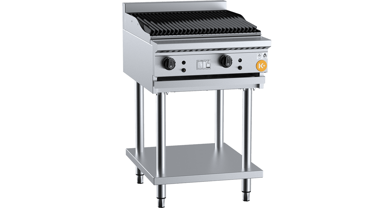 K+ Series KCBR-6 600mm Char Broiler On Stand