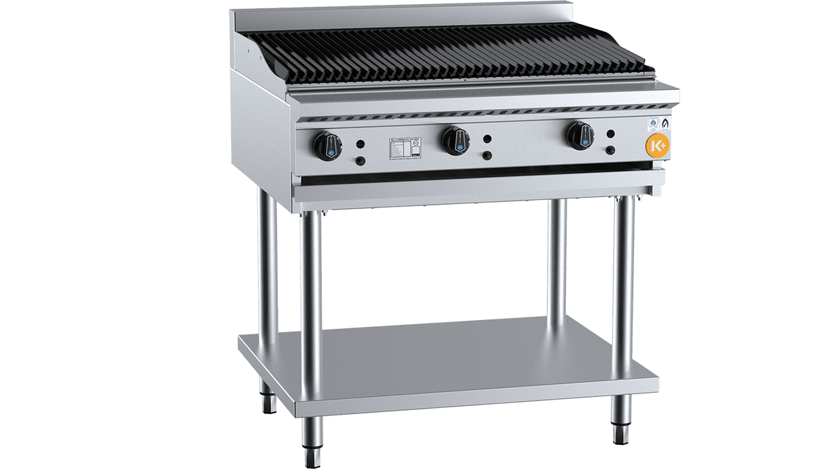 K+ Series KCBR-9 900mm Char Broiler On Stand
