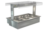 Cossiga LSBM3-FT | Bain Marie LSBM | Linear Series |  Flat Top Sneeze Guard Glass | Bain Marie | Display Cabinet