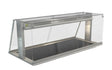 Cossiga LSCM4-FS | LS Ceramic | Heated Well | Ceramic Hotplate | Square Glass Assisted Service | With Acrylic Rear Doors | Heated Ceramic Glass