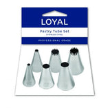 LTS35006RP - Assorted French Star + Round Tip Set (6pc)