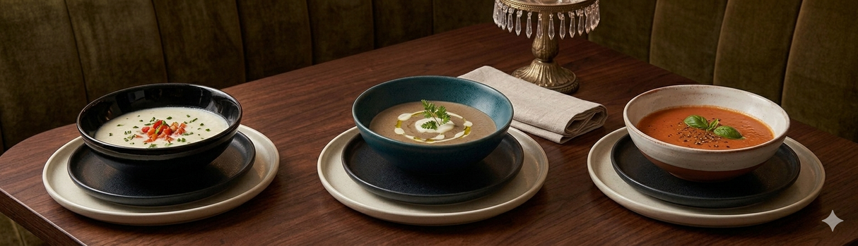 94552-BK - Luzerne Bowl-200mm (Set of 4)