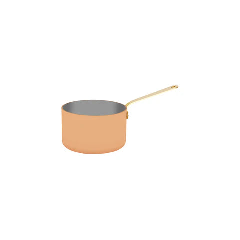 9286545735935 - Miniature Saucepan Copper W/Brass Hdl 120X75Mm (Sold in sets