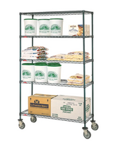 Metro NK3.M5T68.1836 Super Erecta 4 Posts 18"x 36" 5 Wire Shelves Mobile Wire Shelving