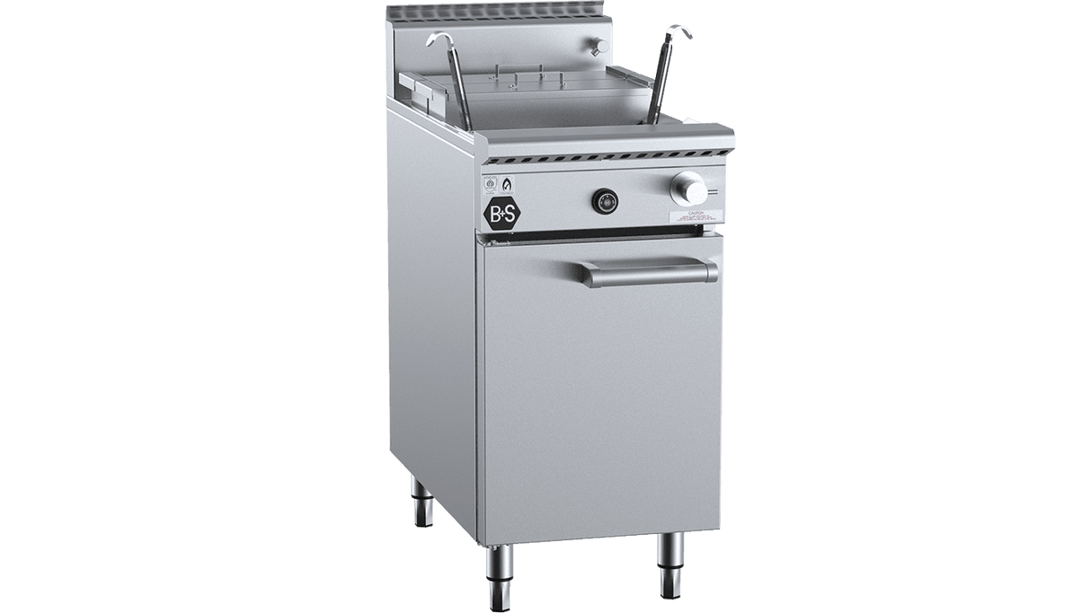 B+S Black Series NC-2-SW-2 Noodle Cooker with Soup Warmer insert (2 rounds baskets + 2 rec pots)