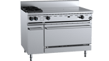 B+S Black Series OV-SB2-TT9 Oven with Two Open Burners & 900mm Target Top