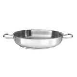 Pujadas 18/10 Stainless Steel Paella Pan without Lid (2.7L - 10L | 24cm - 40cm)