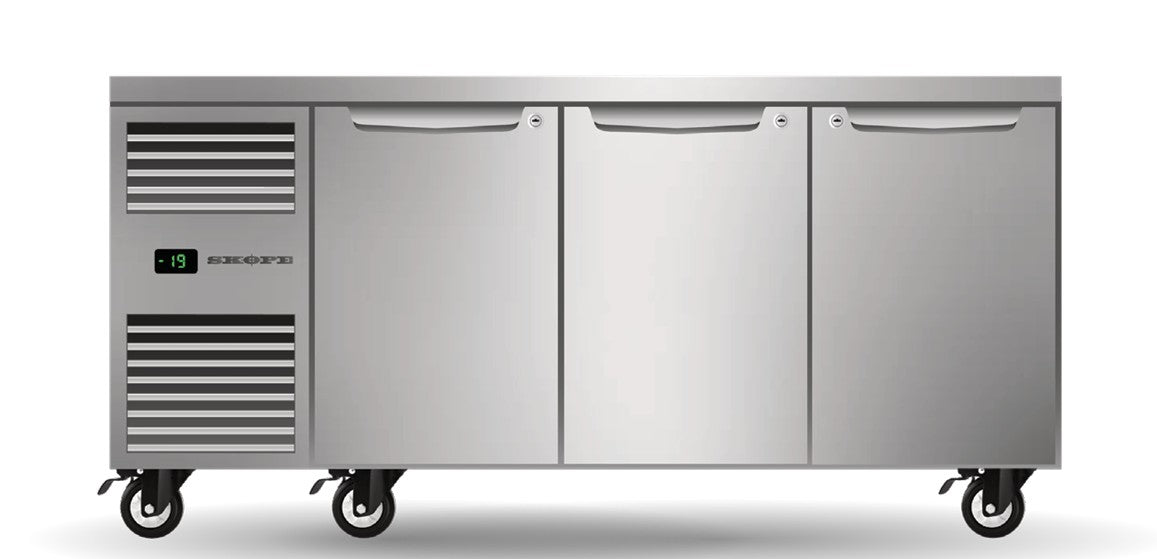 Skope PG11.UBF.3.SD | ProSpec | Three Solid Door | Underbench GN1/1 | Freezer | Under Bench Freezer