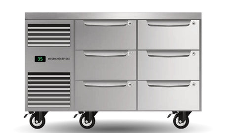Skope PG11.UBR.2.D6 | ProSpec | Six Drawer | Two Bay | Underbench GN 1/1 | Fridge | Underbench Fridge