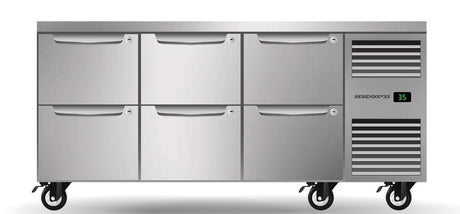 Skope PG11.UBR.3.D6.RH | ProSpec | Six Drawer | Three Bay | Underbench GN 1/1 | Fridge | Right Hand Fridge