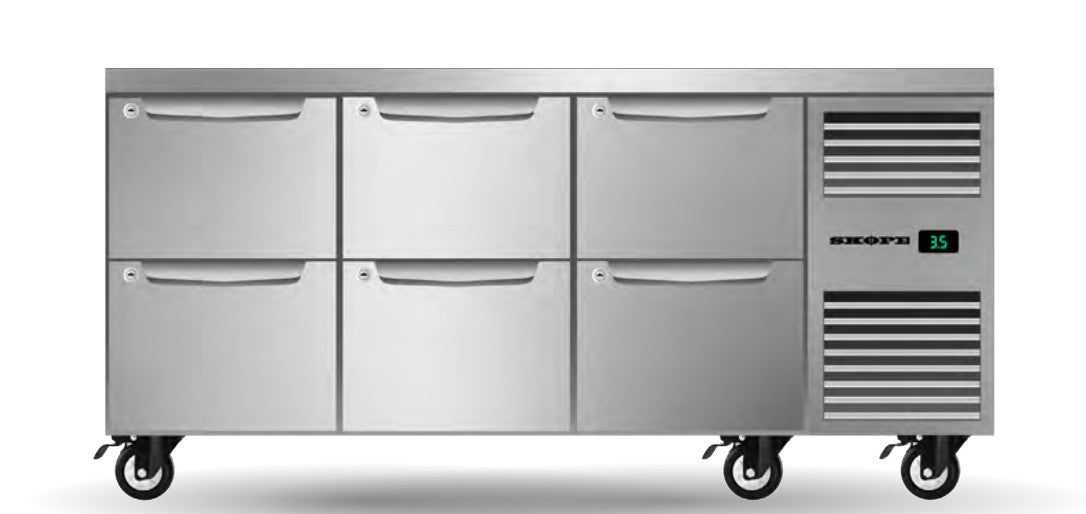 Skope PG11.UBR.3.D6 | ProSpec | Three Solid Door | Underbench GN 1/1 | Fridge | Underbench Fridge
